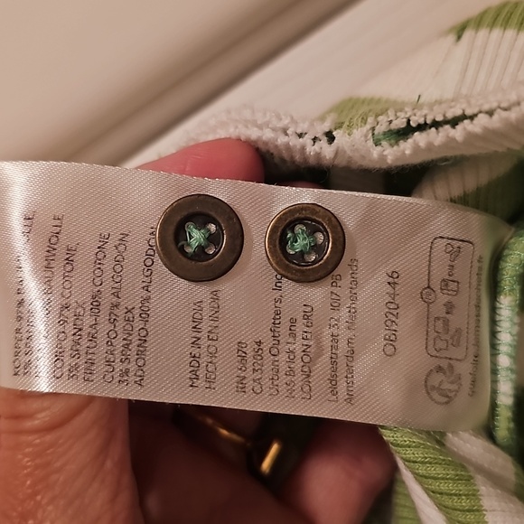 Green Striped Women's Top - Picture 7 of 7